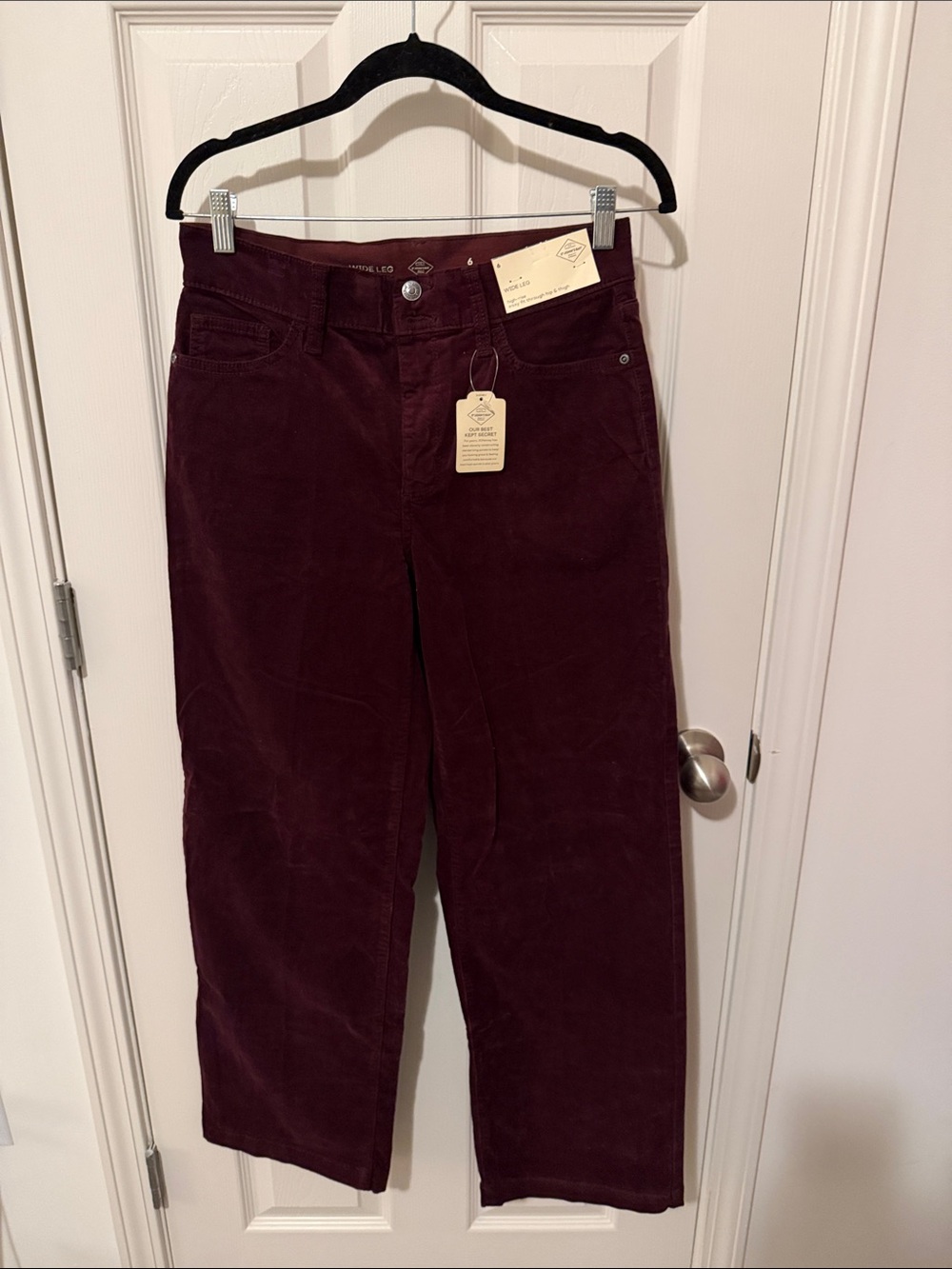 St. John's Bay Straight-Leg Corduroy Jeans in Wine